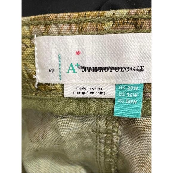 Anthropologie Women's Boho Floral Print Cargo Pants Size 16 - Picture 4 of 4